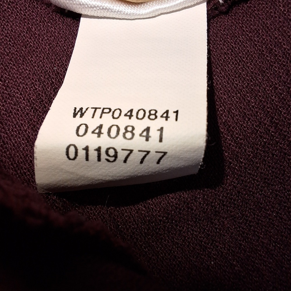 J Jill Shirt Womens Small Burgundy Lightweight Corduroy Button Down Long Sleeve - Picture 8 of 8